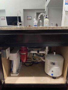 Under Counter Revers Osmosis system installation