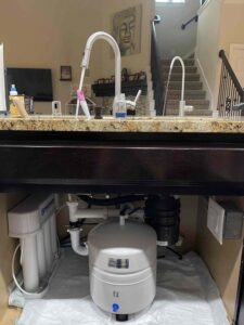 Under Counter Revers Osmosis system installation