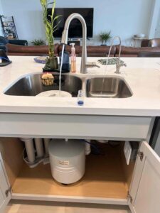 Under Counter Revers Osmosis system installation