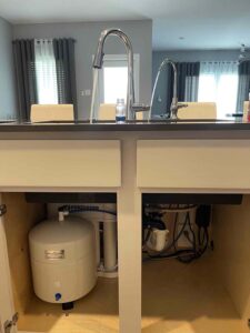 Under Counter Revers Osmosis system installation