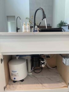 Under Counter Revers Osmosis system installation