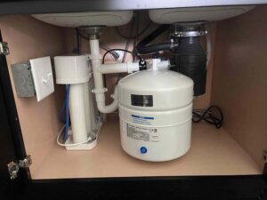 Under Counter Revers Osmosis system installation
