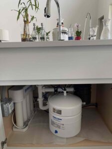 Under Counter Revers Osmosis system installation
