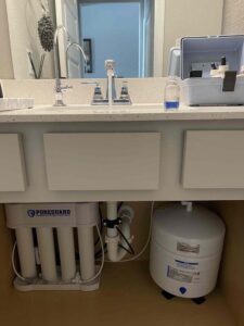 Under Counter Revers Osmosis system installation