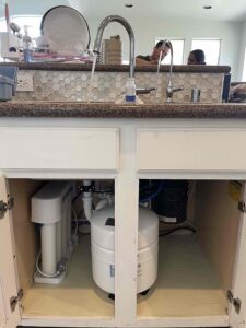 Under Counter Revers Osmosis system installation