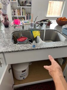 Under Counter Revers Osmosis system installation